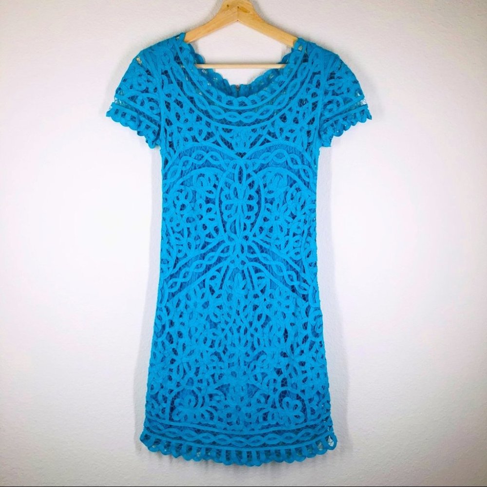 Sea New York Lace Pattern Mini Dress Size 2 EUC